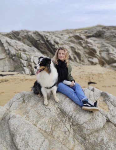 une pause avec mon chien