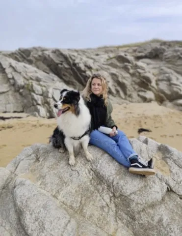 une pause avec mon chien